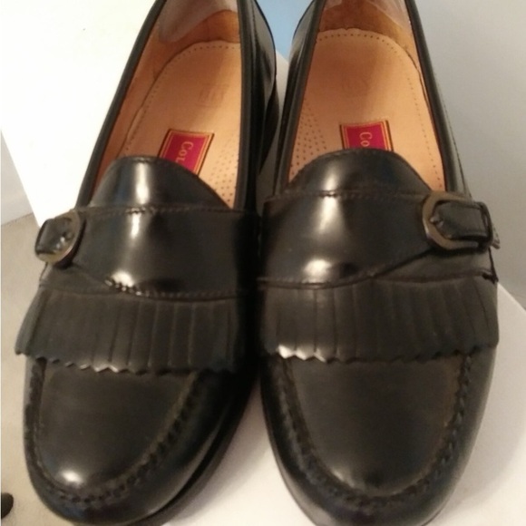 Cole Haan Kiltie Monk Strap  Brown Leather Slip-On Loafers - Picture 1 of 9